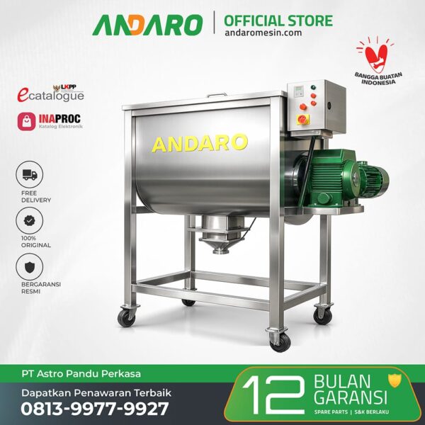 Mesin Ribbon Mixer | Pengaduk Tepung