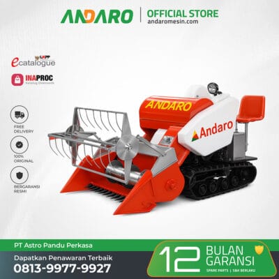 Mini Combine Harvester | Mesin Panen & Perontok Padi Mini Terintegrasi