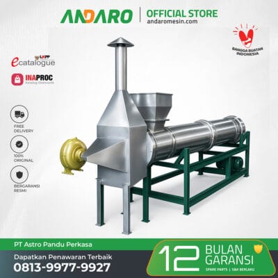 Rotary Dryer Mesin Pelayu Teh